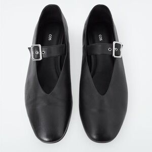 cos buckled ballet flats